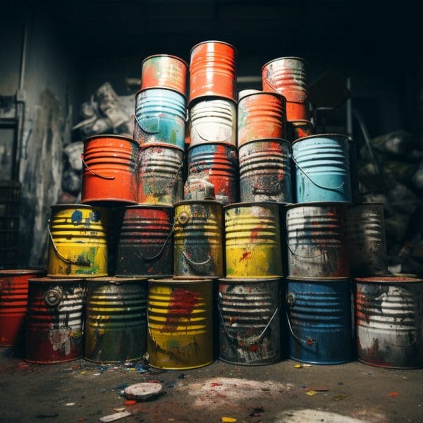 can you store paint in the garage