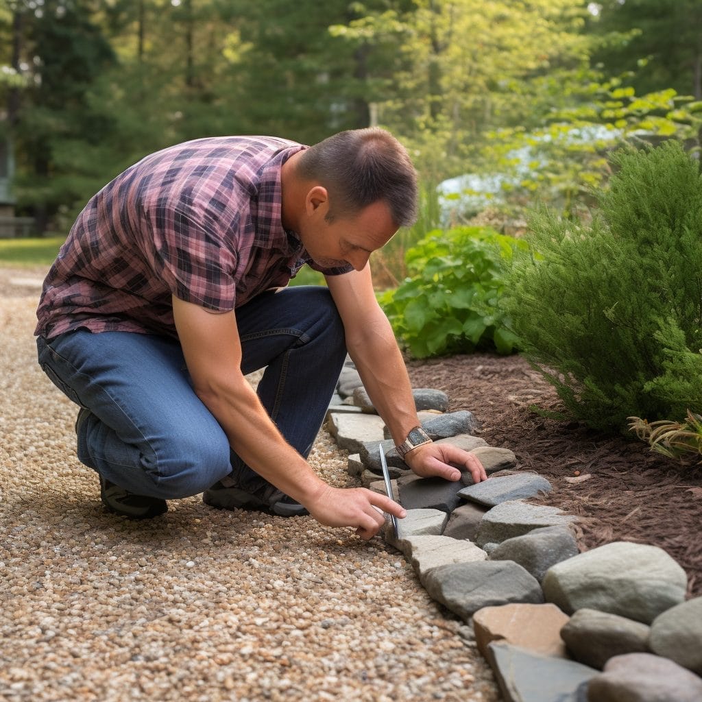 how to measure rocks for landscaping