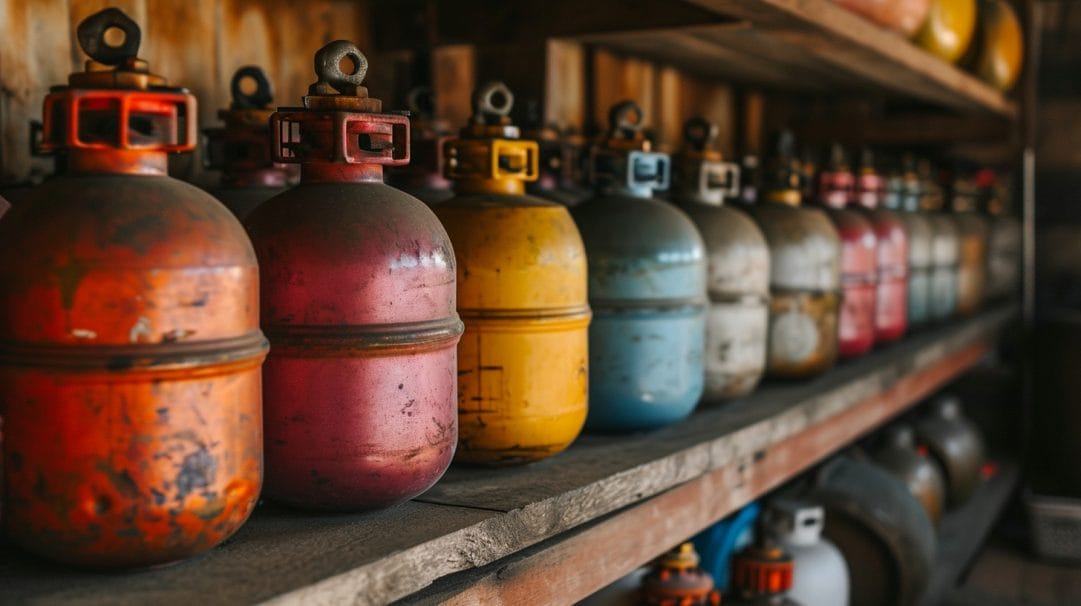 where to store propane tanks at home